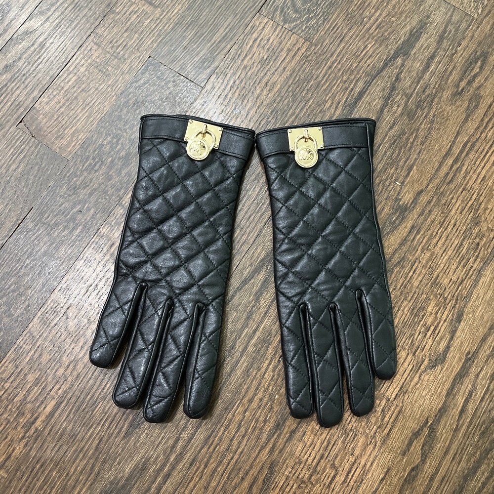 Michael Kors leather gloves